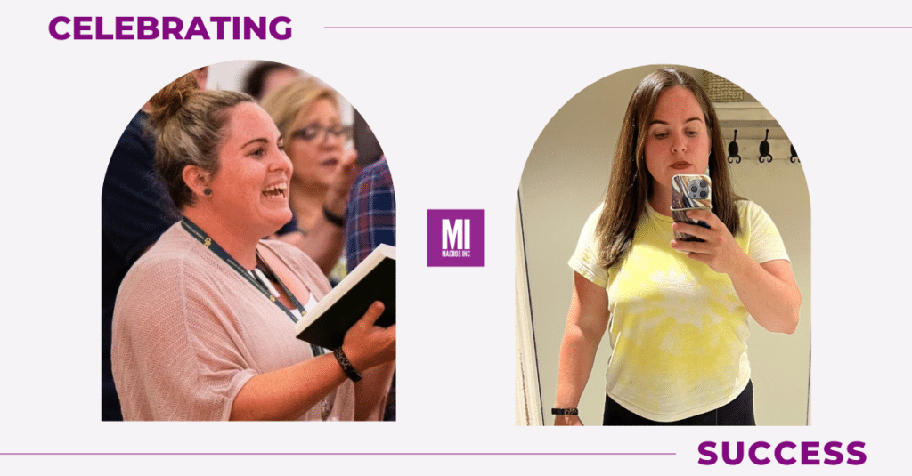 Celebrating Success: Victoria's Story showing her before and after weight loss photos after 3 months of coaching