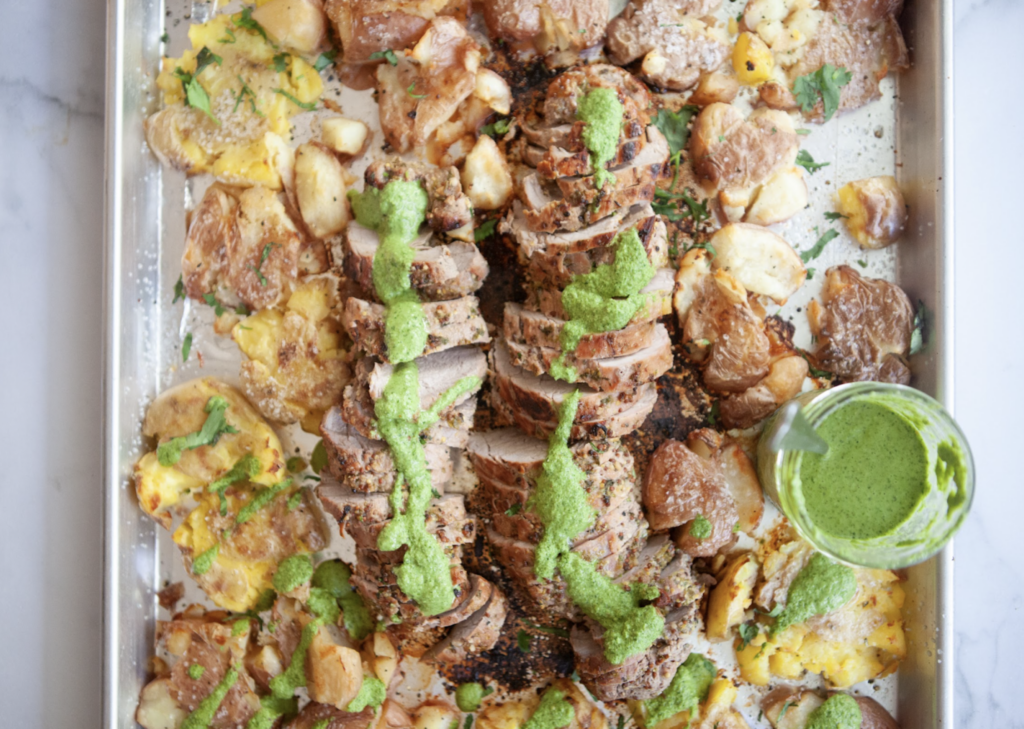 Macro-friendly sauce with pork tenderloin Lillieatsandtells.com