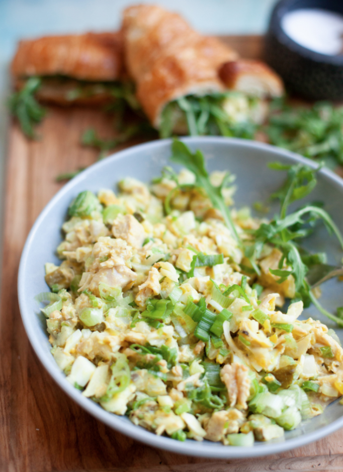 Pickle Chicken Salad Macro-friendly One Dish Meal Lillieeatsandtells.com