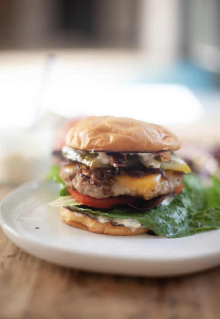 Yummy macro-friendly burger: Macro-friendly Memorial Day Recipes Lillieeatsandtells.com