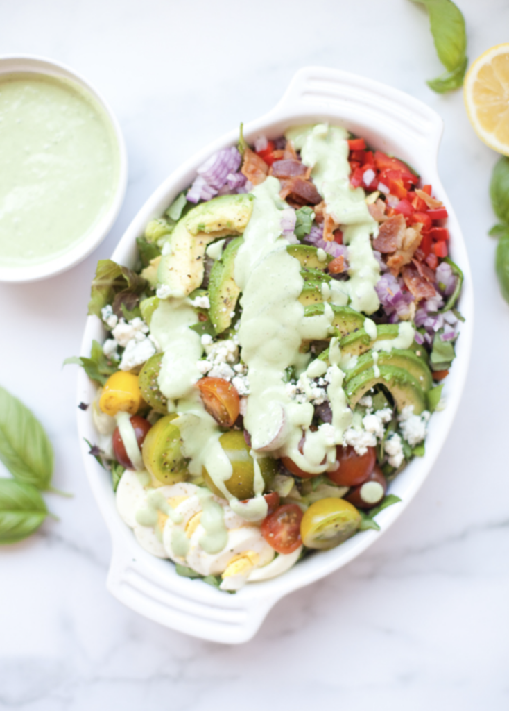 Macro-friendly Memorial Day Recipes: Cobb Salad Lillieeatsandtells.com