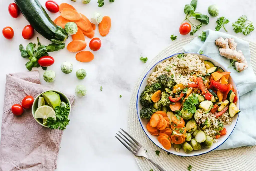 A plate of Nutritious Whole Foods