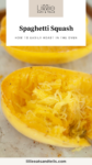 Pinterest Pin of Oven-Cooked Spaghetti Squash