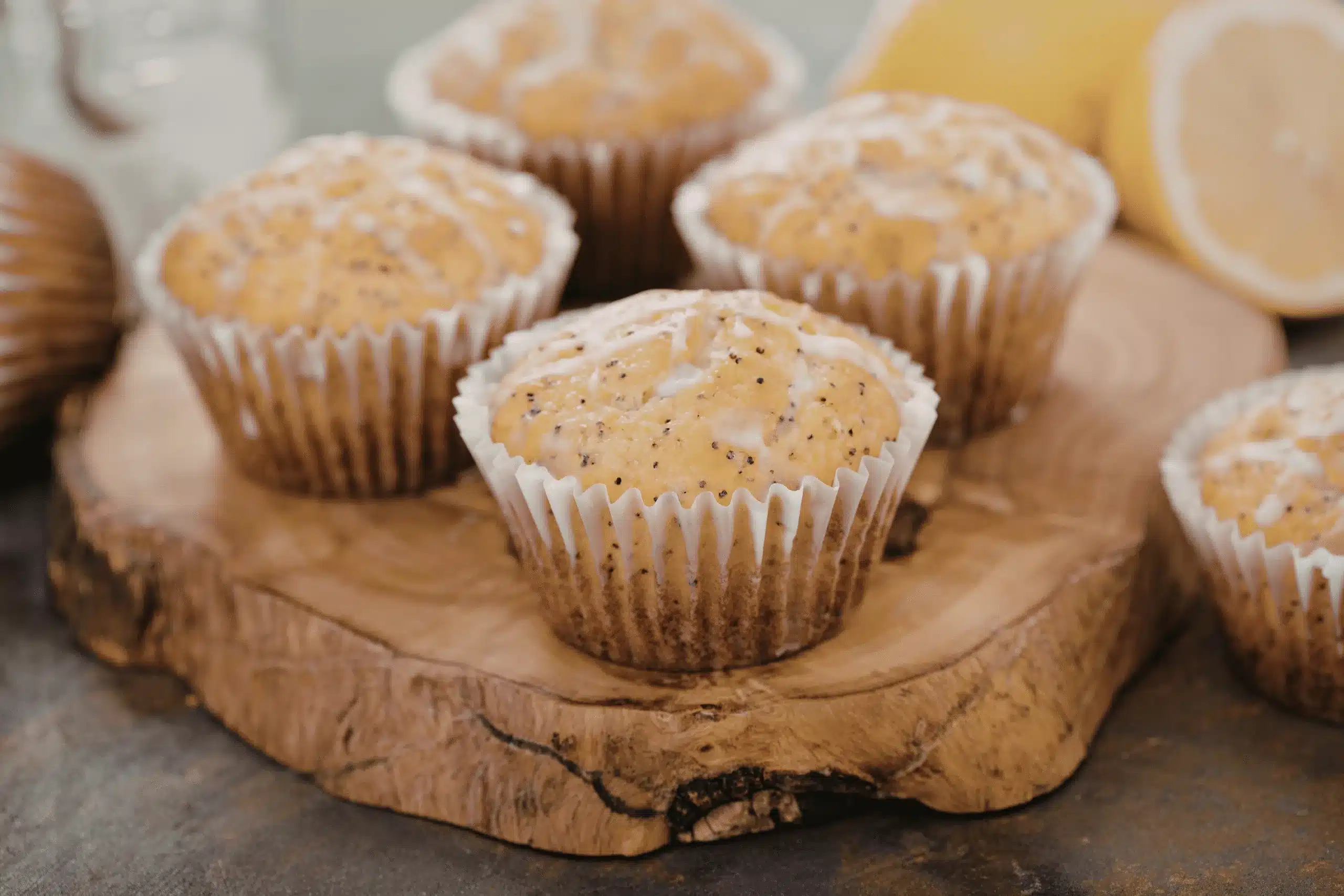 Protein Lemon Poppy Seed Muffins - 8g Fat, 15g Carbs, 8g Protein and 160 Calories