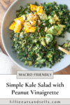 Kale salad pinterest pin.