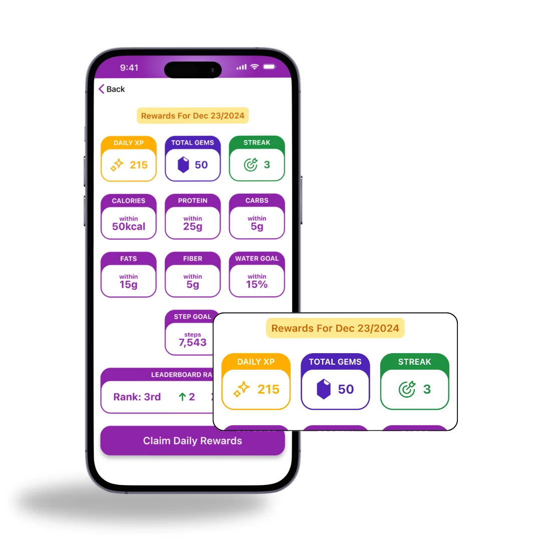 Gamification with streaks and badges in Macro Sync