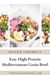 Pinterest pin for Cava Copycat Mediterranean Grain Bowl.
