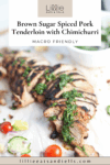 Pinterest image for brown sugar spiced tenderloin.