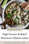 Pinterest pin for waldrof chicken salad.