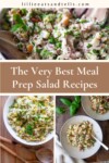 Pinterest pin for meal prep salad recipes.