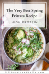 Pinterest pin for Spring Frittata.