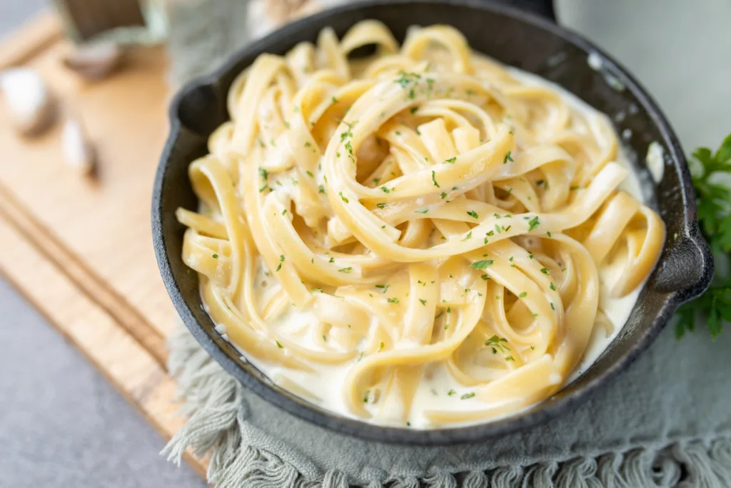 Creamy Cottage Cheese & Spinach Alfredo