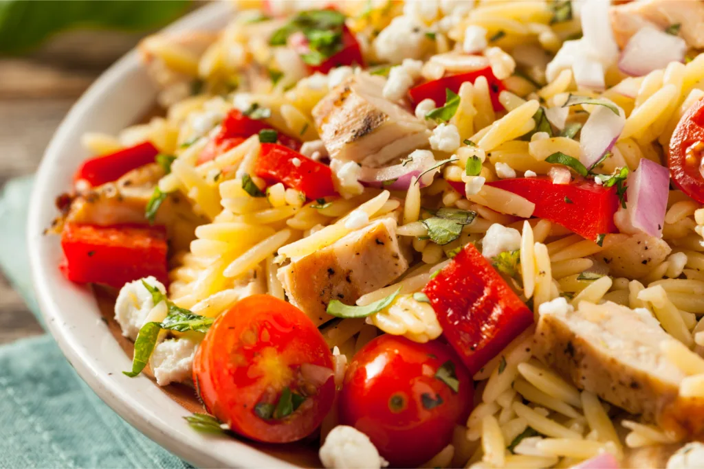 Greek Chicken and Orzo One-Pan Traybake