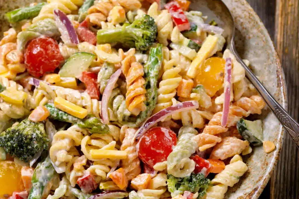 High Protein Pasta Salad