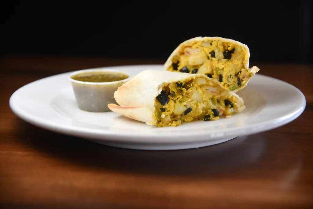 Scrambled Tofu Breakfast Burrito