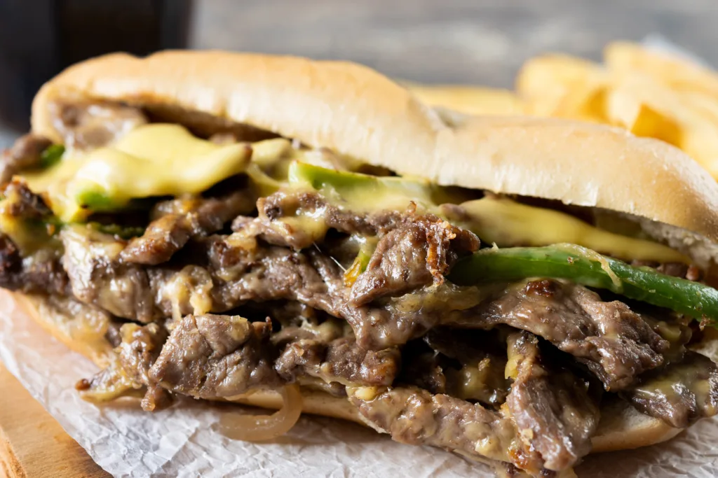 Philly Cheesesteak Pita