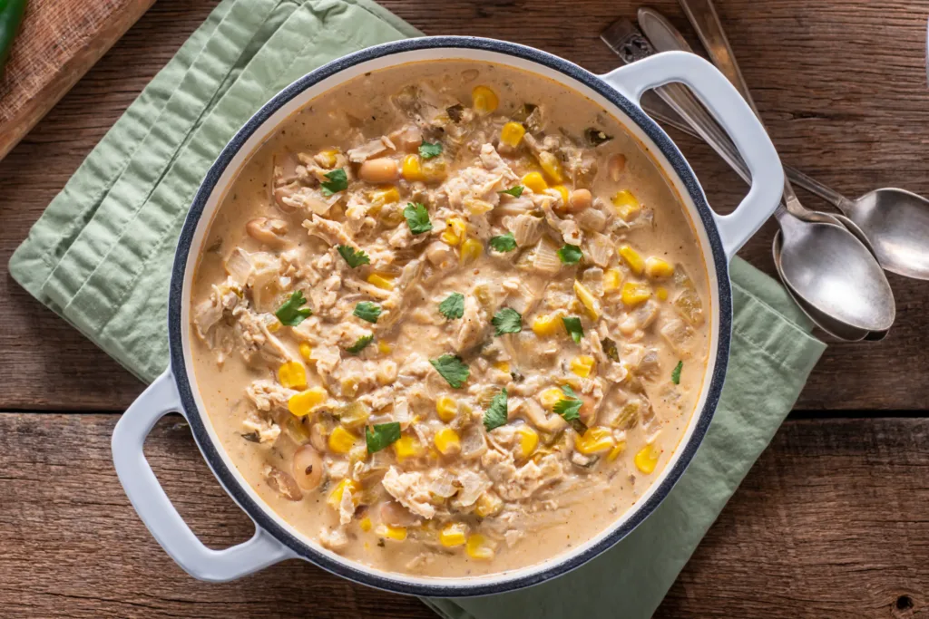 Slow Cooker White Chicken Chili